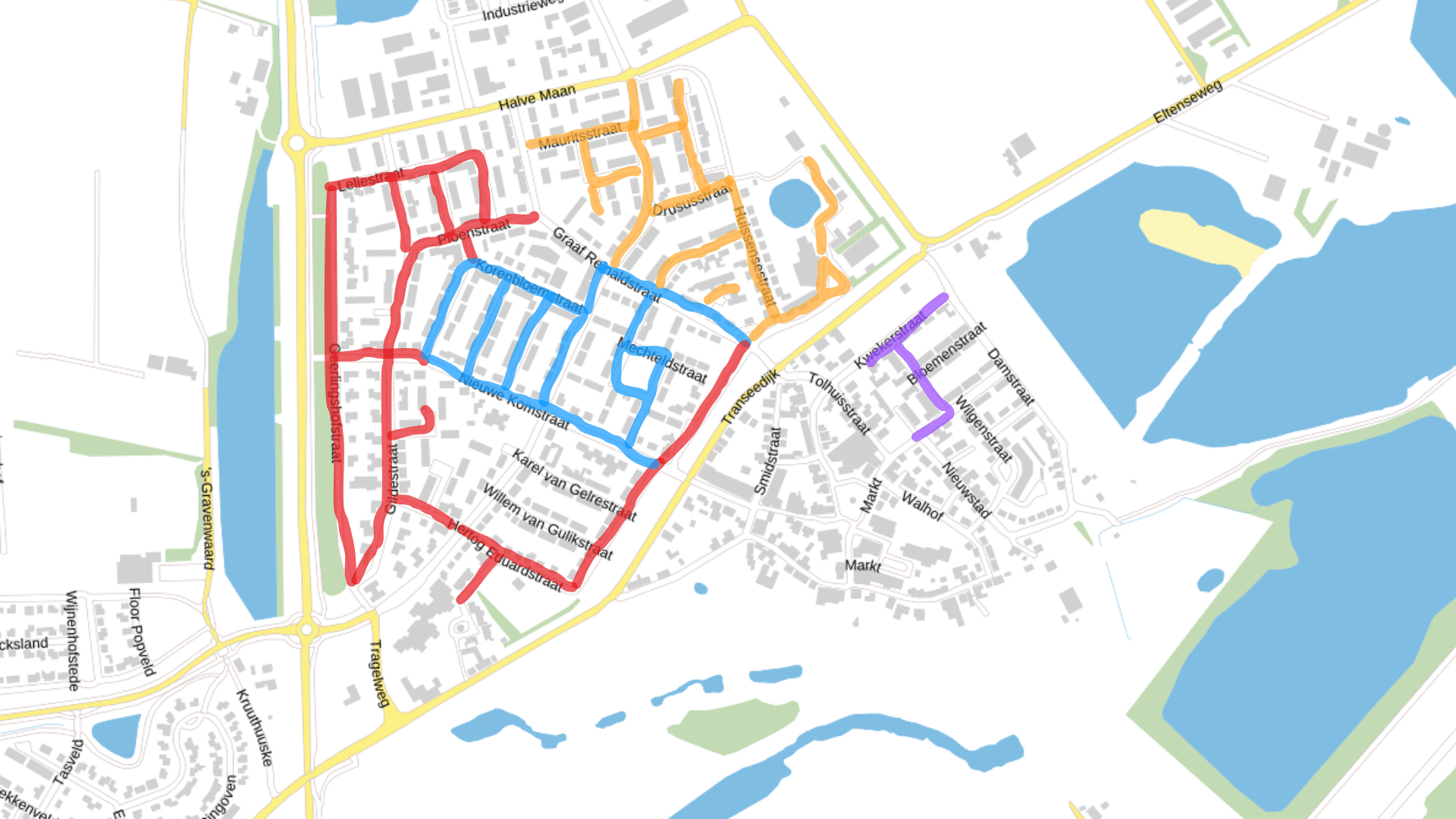 Fasekaart Nieuw Lobith 2025